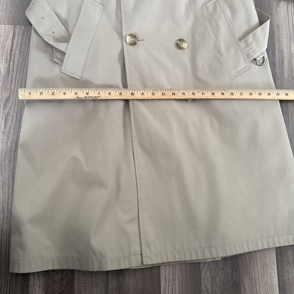 Vintage Brooks Brothers Mens Sz 36 Short Tan Over Coat Dacron Polyester DuPont - Picture 4 of 12
